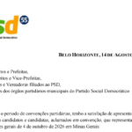 Resolução nº 01/2026 da Executiva Estadual do PSD/MG